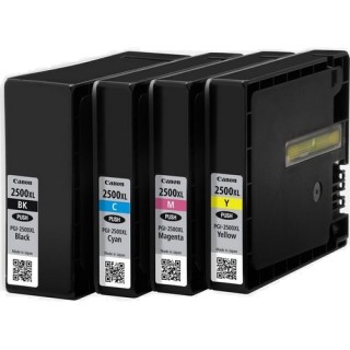 Pack jet d'encre compatible CANON PGI-2500XL, 4 cartouches