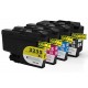 Pack jet d'encre compatible BROTHER LC-3235, 4 cartouches