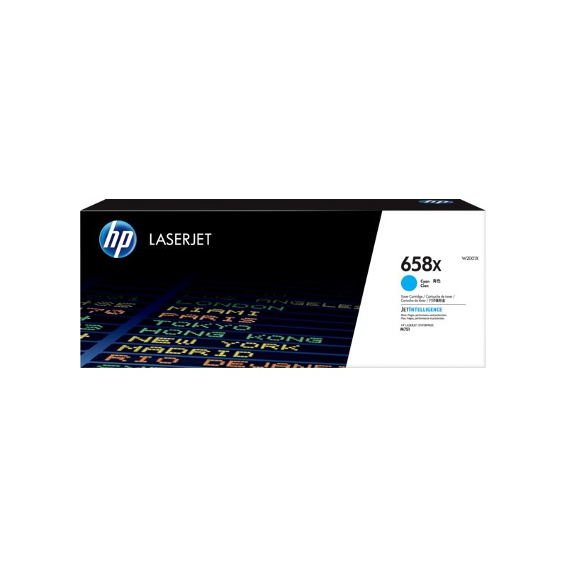 W2001X - Toner Cyan Original HP 658X - Color LaserJet Enterprise M751dn/M751n