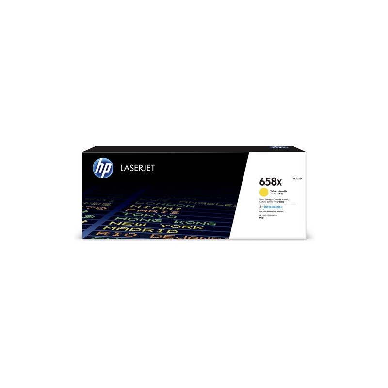 W2002X - Toner Jaune Original HP 658X - Color LaserJet Enterprise M751dn/M751n