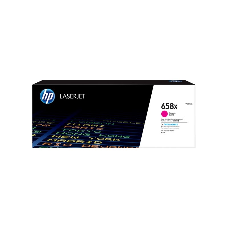 W2003X - Toner Magenta Original HP 658X - Color LaserJet Enterprise M751dn/M751n