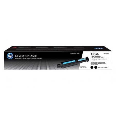 W1103AD - Toner Noir Original HP 103AD - HP Neverstop Laser 1000a/1000w/1020c/1020w/1200a/1200w W1103AD - Toner Noir Original HP 103AD - HP Neverstop Laser 1000a/1000w/1020c/1020w/1200a/1200w