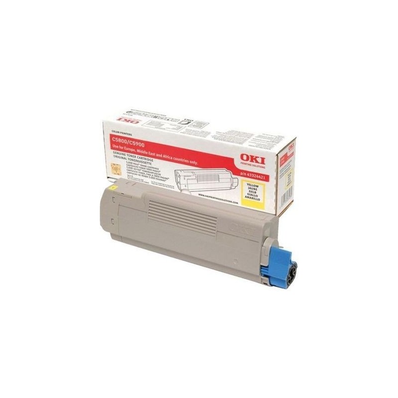 43324421 Toner Jaune Original pour imprimante OKI