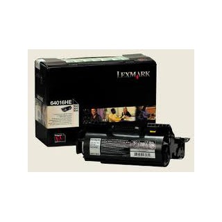 64016HE Toner Noir pour imprimante Lexmark T640n/tn/dtn, T642n/tn/dtn