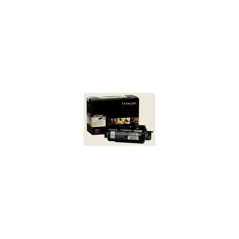 64016HE Toner Noir pour imprimante Lexmark T640n/tn/dtn, T642n/tn/dtn
