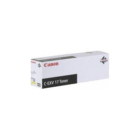 Canon Toner C-EXV 17 Jaune 30 000 pages réf. 0259B002 495g pour imprimante iR C4580i C4080i C5185i Canon Toner C-EXV 17 Jaune 30 000 pages réf. 0259B002 495g pour imprimante iR C4580i C4080i C5185i