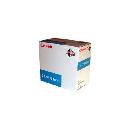 Canon Toner C-EXV 19 Cyan 16 000 pages réf. 0398B002 pour imprimante imagePRESS C1 Canon Toner C-EXV 19 Cyan 16 000 pages réf. 0398B002 pour imprimante imagePRESS C1
