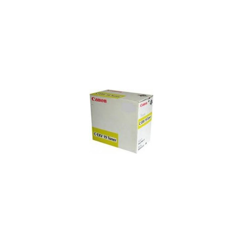 Canon Toner C-EXV 19 Jaune 16 000 pages réf. 0400B002 pour imprimante imagePRESS C1