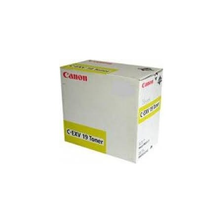 Canon Toner C-EXV 19 Jaune 16 000 pages réf. 0400B002 pour imprimante imagePRESS C1 Canon Toner C-EXV 19 Jaune 16 000 pages réf. 0400B002 pour imprimante imagePRESS C1