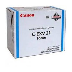 Canon Toner C-EXV 21 Cyan 14 000 pages réf. 0453B002 260g pour imprimante iR C3380. C3380i. C2880. C2380i. C3080. C3580