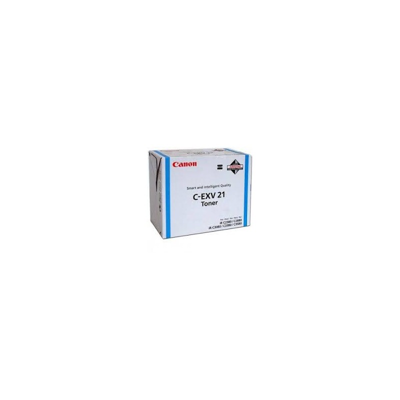 Canon Toner C-EXV 21 Cyan 14 000 pages réf. 0453B002 260g pour imprimante iR C3380 C3380i C2880 C2380i C3080 C3580