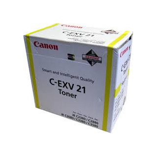 Canon Toner C-EXV 21 Jaune 14 000 pages réf. 0455B002 260g pour imprimante iR C3380. C3380i. C2880. C2380i. C3080. C3580