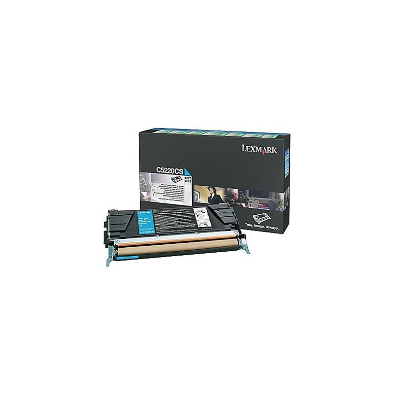 C5220CS Toner Cyan pour imprimante Lexmark C522 C524 C530 C532 C534