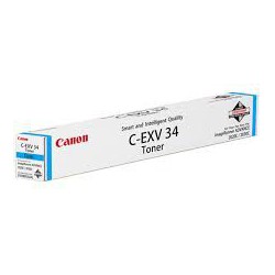 3783B002 Canon Toner C-EXV 34 Cyan pour imprimante iR ADVANCE C2020 C2020i C2030 C2030i C2025i C2220L C2225i