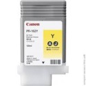 Encre Canon PFI-102 Jaune 0898B001 130ml pour traceur iPF500, LP17, iPF600, iPF605, iPF610, LP24, iPF650, iPF655, iPF700, iPF710
