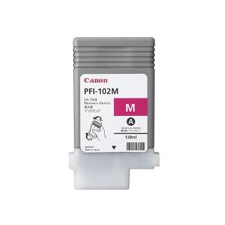 Encre Canon PFI-102 Magenta réf. 0897B001 130ml pour traceur iPF500, LP17, iPF600, iPF605, iPF610, LP24, iPF700, iPF710, iPF720