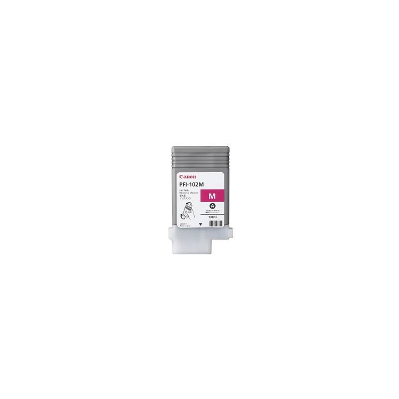 Encre Canon PFI-102 Magenta réf. 0897B001 130ml pour traceur iPF500 LP17 iPF600 iPF605 iPF610 LP24 iPF700 iPF710 iPF720