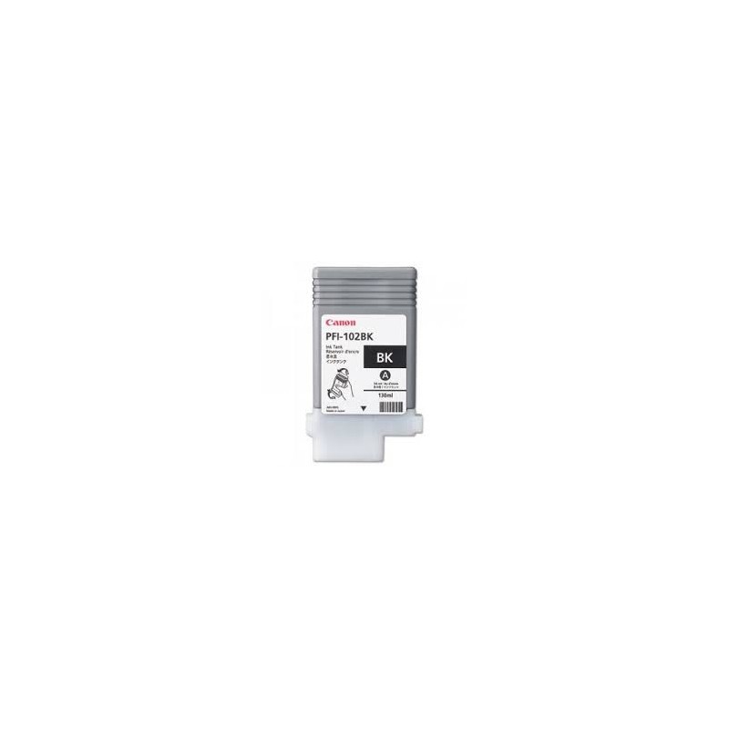 Encre Canon PFI-102 Noir 0895B001 130ml pour traceur iPF500 LP17 iPF600 iPF605 iPF610 LP24 iPF650 iPF655 iPF700