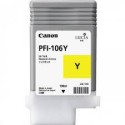 Encre Canon PFI-106 Jaune réf. 6624B001 130ml pour traceur iPF6300, 6350, 6400, 6450