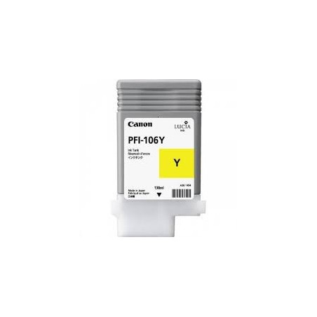 Encre Canon PFI-106 Jaune réf. 6624B001 130ml pour traceur iPF6300, 6350, 6400, 6450 Encre Canon PFI-106 Jaune réf. 6624B001 130ml pour traceur iPF6300, 6350, 6400, 6450