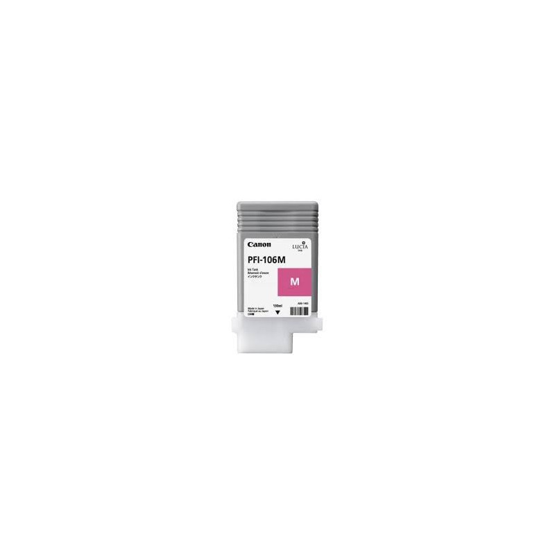 Encre Canon PFI-106 Magenta réf. 6623B001 130ml pour traceur iPF6300, 6350, 6400, 6450