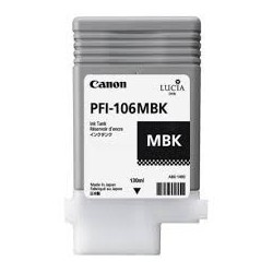 Encre Canon PFI-106 Matte Noir réf. 6620B001 130ml pour traceur iPF6300, 6350, 6400, 6450