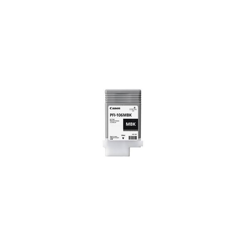 Encre Canon PFI-106 Matte Noir réf. 6620B001 130ml pour traceur iPF6300, 6350, 6400, 6450