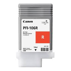Encre Canon PFI-106 Rouge réf. 6627B001 130ml pour traceur iPF6300, 6350, 6400, 6450