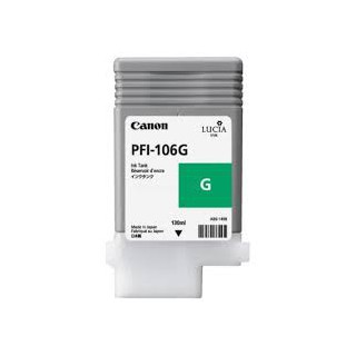 Encre Canon PFI-106 Vert réf. 6628B001 130ml pour traceur iPF6300, 6350, 6400, 6450