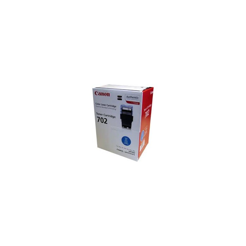 Toner Canon 702 Cyan 6 000 pages réf. 9644A004 pour imprimante LBP 5970. LBP 5975. LBP 5960