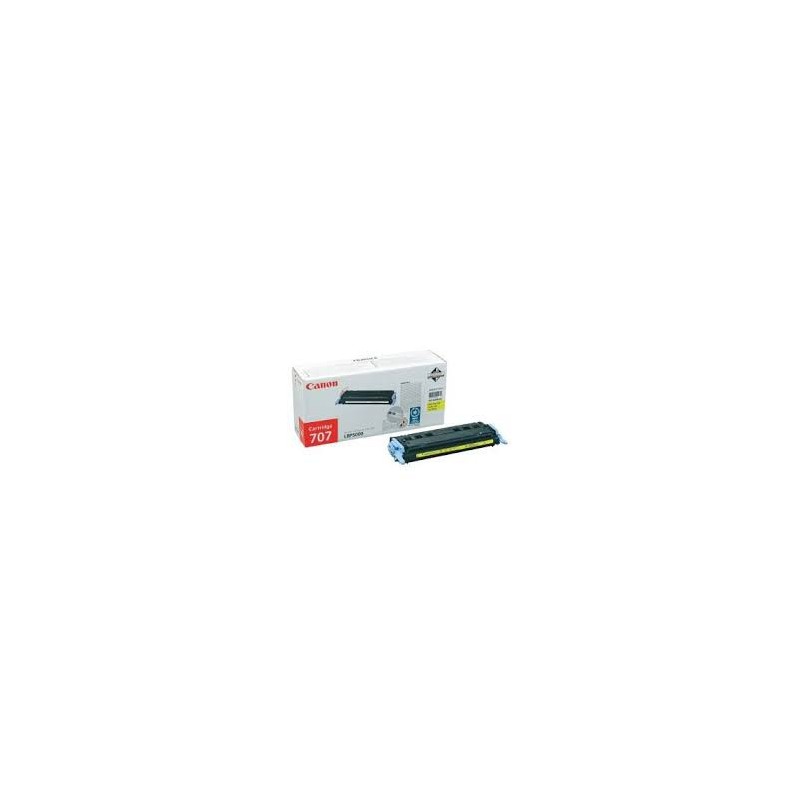 Toner Canon 707 Jaune réf. 9421A004 pour imprimante LBP 5000