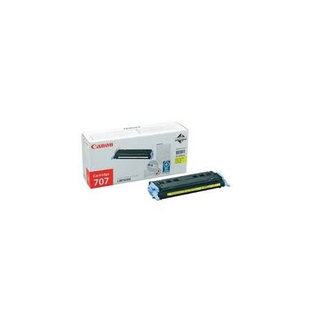Toner Canon 707 Jaune réf. 9421A004 pour imprimante LBP 5000