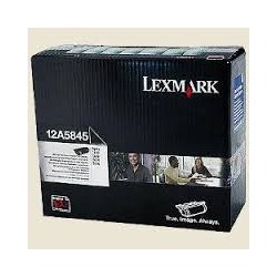 12A5845 Toner Noir 25k pour imprimante Lexmark Optra T610, T610n, T612, T614