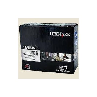 12A5845 Toner Noir 25k pour imprimante Lexmark Optra T610, T610n, T612, T614