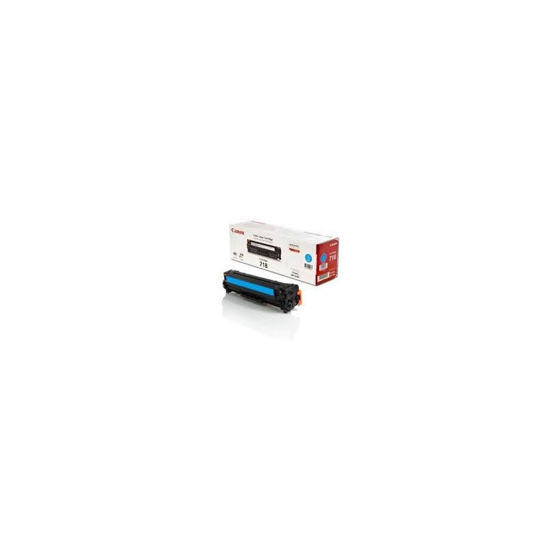Toner Canon 718 Cyan 2 900 pages réf. 2661B002 pour imprimante LBP 7200 7660Cdn 7680Cx