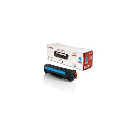 Toner Canon 718 Cyan 2 900 pages réf. 2661B002 pour imprimante LBP 7200 7660Cdn 7680Cx