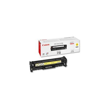 Toner Canon 718 Jaune 2 900 pages réf. 2659B002 pour imprimante LBP 7200 7660Cdn 7680Cx