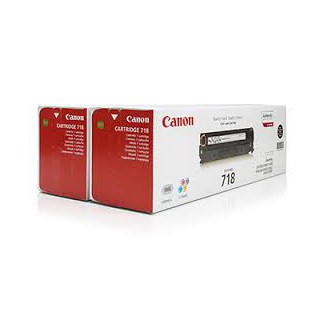 Toner Canon 718 Noir réf. 2662B017 2 x 3 400 pages pour imprimante LBP 7200. 7660 7680