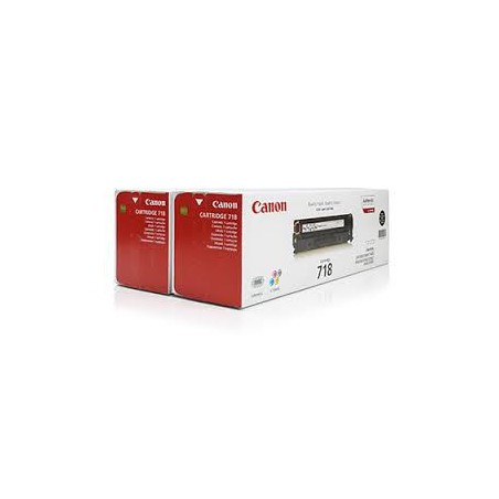 Toner Canon 718 Noir réf. 2662B017 2 x 3 400 pages pour imprimante LBP 7200. 7660 7680 Toner Canon 718 Noir réf. 2662B017 2 x 3 400 pages pour imprimante LBP 7200. 7660 7680
