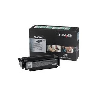 12A7415 Toner Noir 10k pour imprimante Lexmark Optra T 420d/dn/n