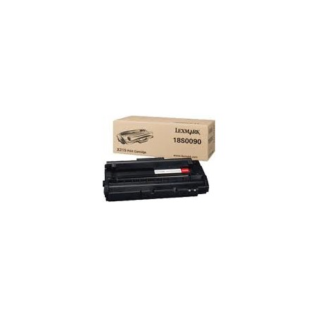 18S0090 Toner Noir Lexmark Noir pour imprimante X215 18S0090 Toner Noir Lexmark Noir pour imprimante X215