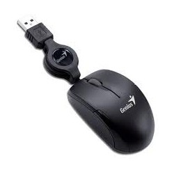 Micro Traveler USB Noir Genius (Souris Filaire Optique)