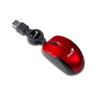Micro Traveler USB Rouge Genius (Souris Filaire Optique)