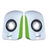 SPU-115 - 2 Enceintes USB Blanc (Speakers 2.0) Genius