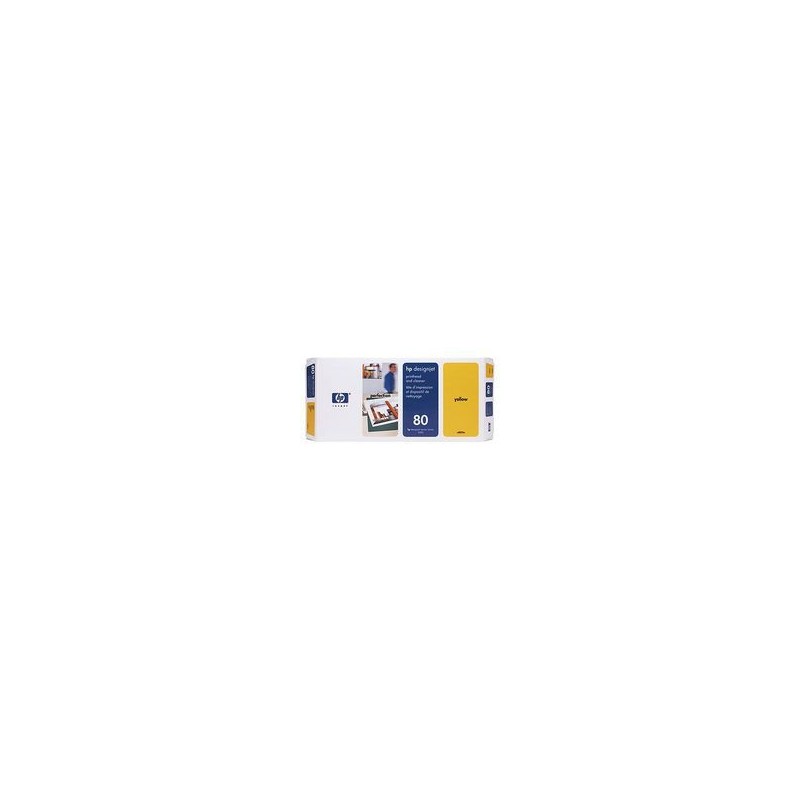 C4823A Tête d'impression Jaune + nettoyeur imprimante HP Designjet 1000