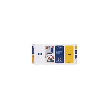 C4823A Tête d'impression Jaune + nettoyeur imprimante HP Designjet 1000 C4823A Tête d'impression Jaune + nettoyeur imprimante HP Designjet 1000