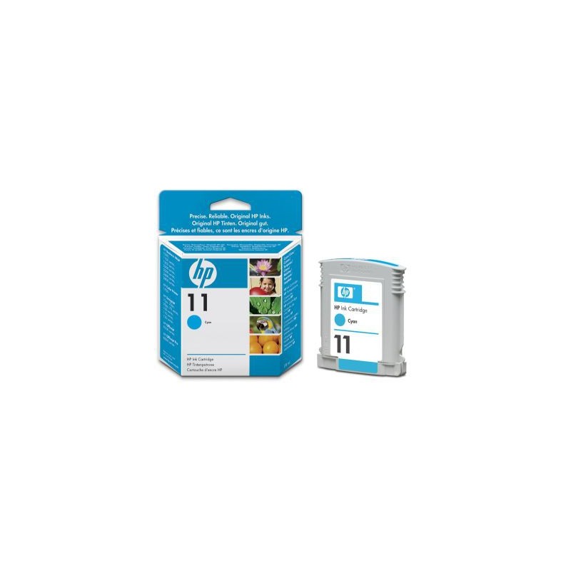 C4836AE Encre Cyan n° 11 pour imprimante et traceur HP 