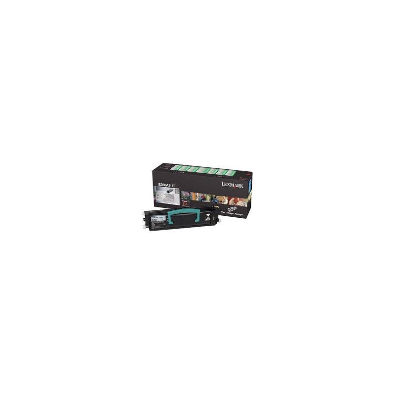 E250A11E Toner Noir pour imprimante Lexmark E250, E350, E352