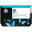 HP Ink C4846A No.80 Cyan 350ml pour traceur Designjet 1050C, 1055CM