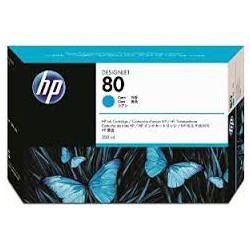 HP Ink C4846A No.80 Cyan 350ml pour traceur Designjet 1050C, 1055CM